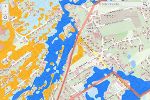 Durchschnittliche langjährige Gefährdung © Basemap